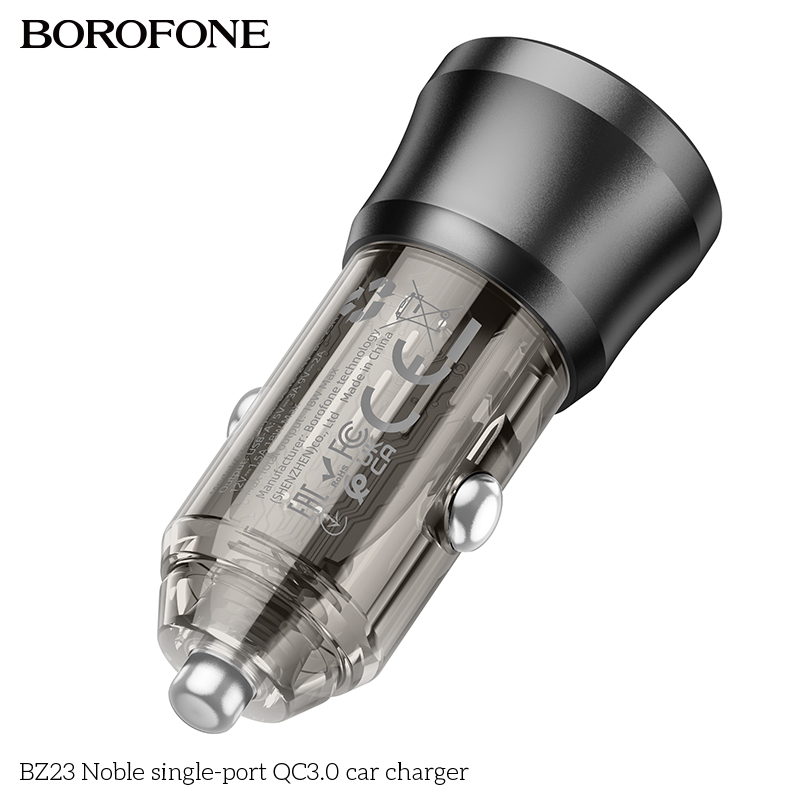 BOROFONE BZ23 Noble single-port QC3.0 car charger NZ 5